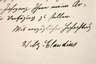 Autograph Wilhelm Claudius