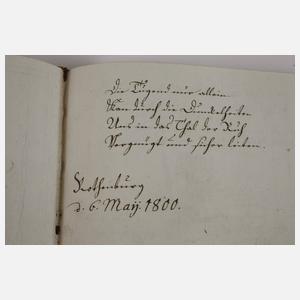 Kleines Stammbuch-Album Amicorum