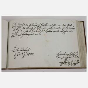 Kleines Stammbuch-Album Amicorum