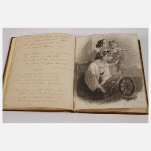 Andenkenalbum Biedermeier