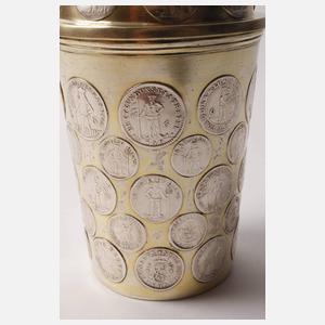 Magdeburger Münzbecher mit Deckel