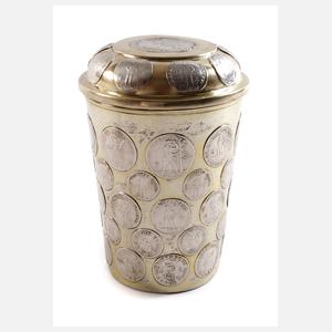 Magdeburger Münzbecher mit Deckel