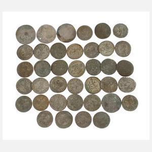 Konvolut historische Silbermünzen