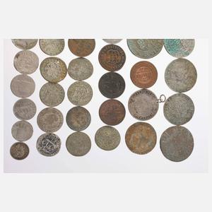 Konvolut historische Silbermünzen