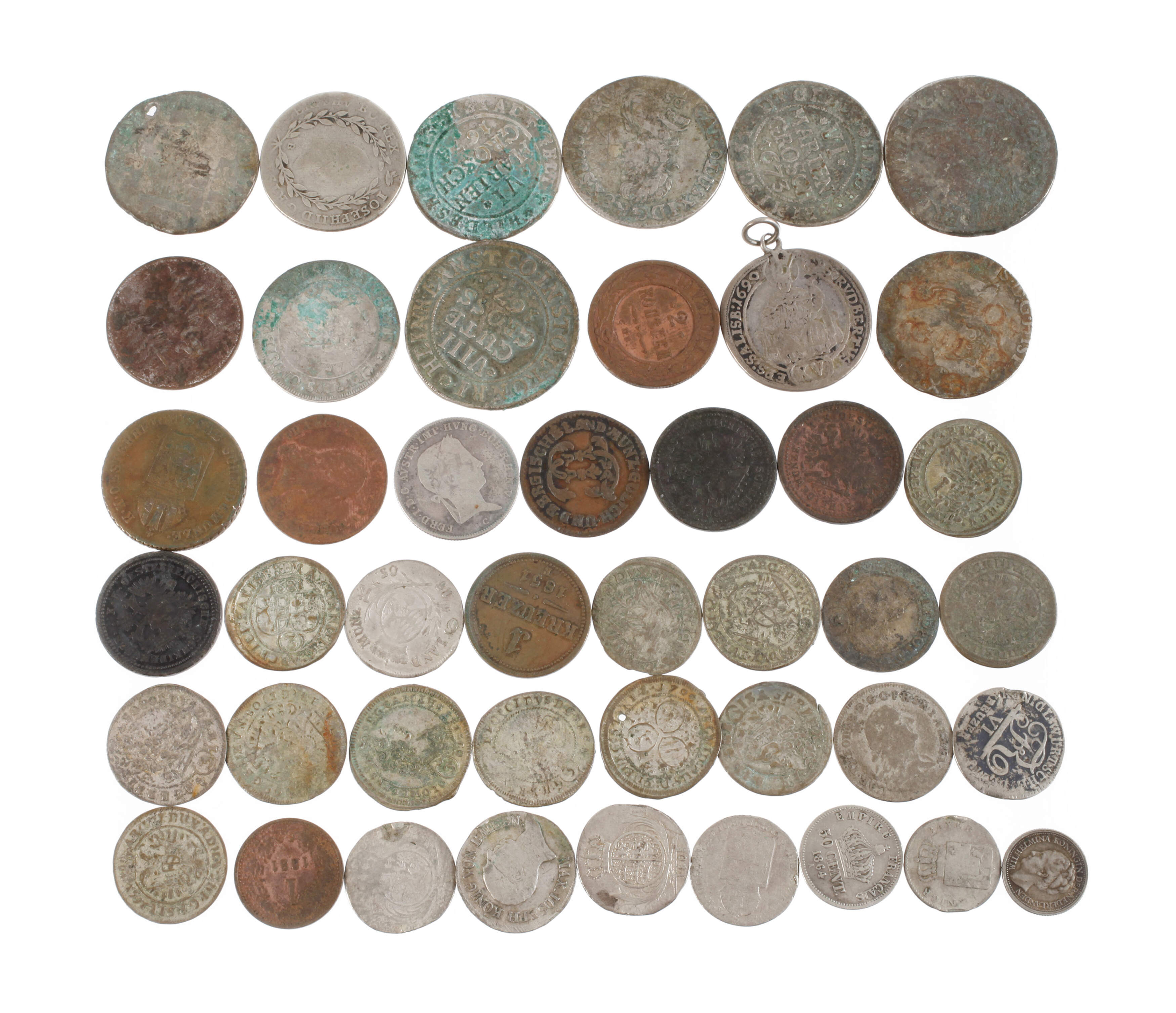 Konvolut historische Silbermünzen