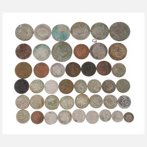 Konvolut historische Silbermünzen