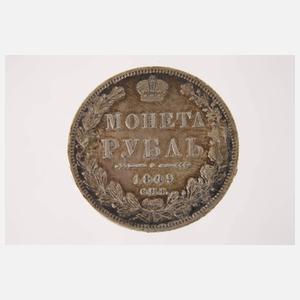 1 Silberrubel Russland