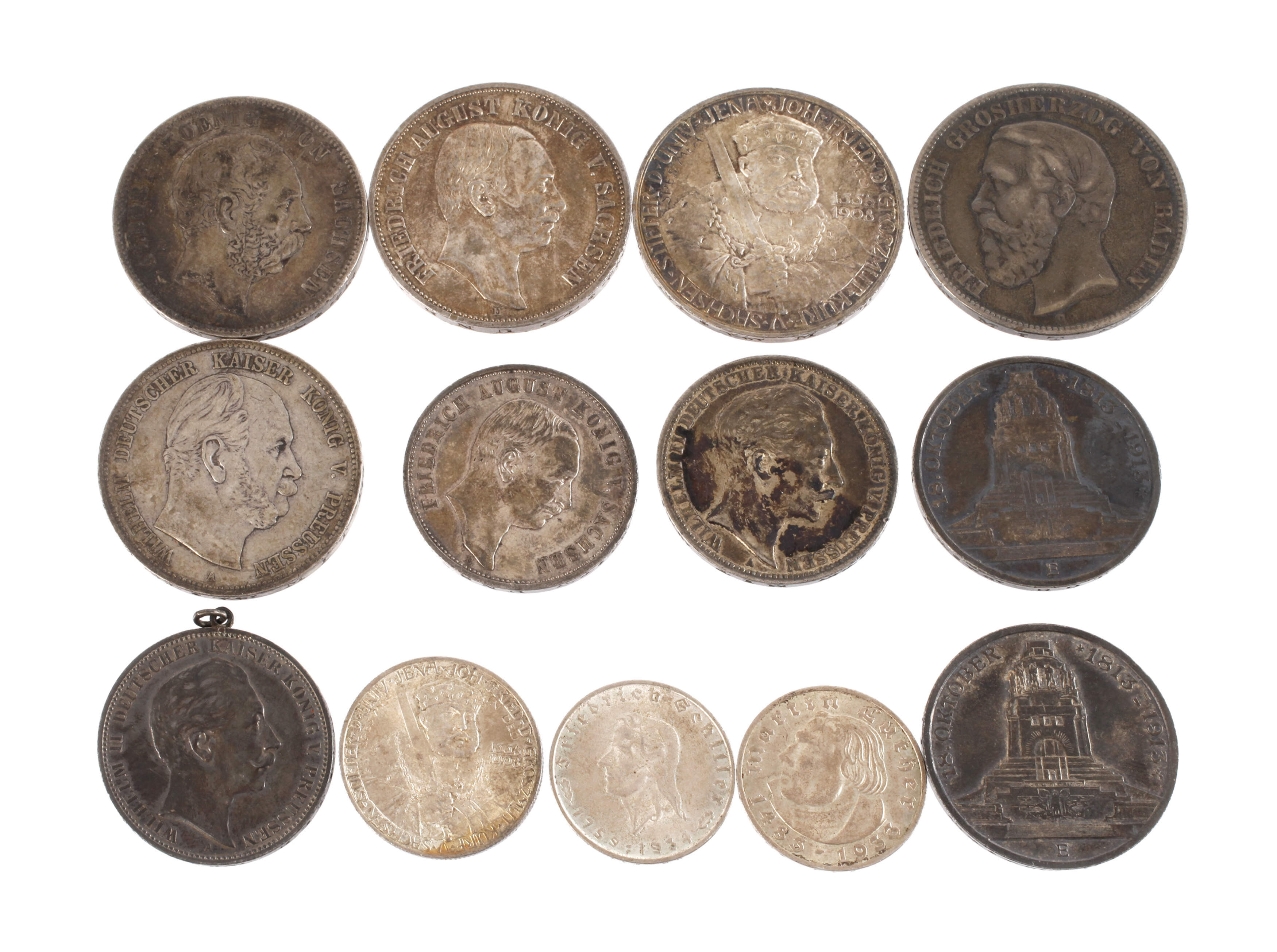 Konvolut Silbermünzen Kaiserreich