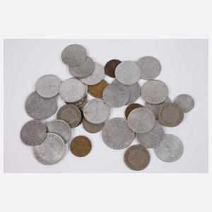 Konvolut Silbermünzen Kaiserreich