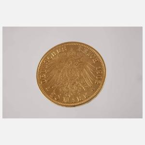 20 Mark Gold Sachsen
