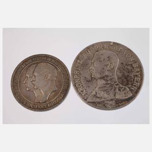 Konvolut 3 Mark Silbermünzen Kaiserreich & Weimar