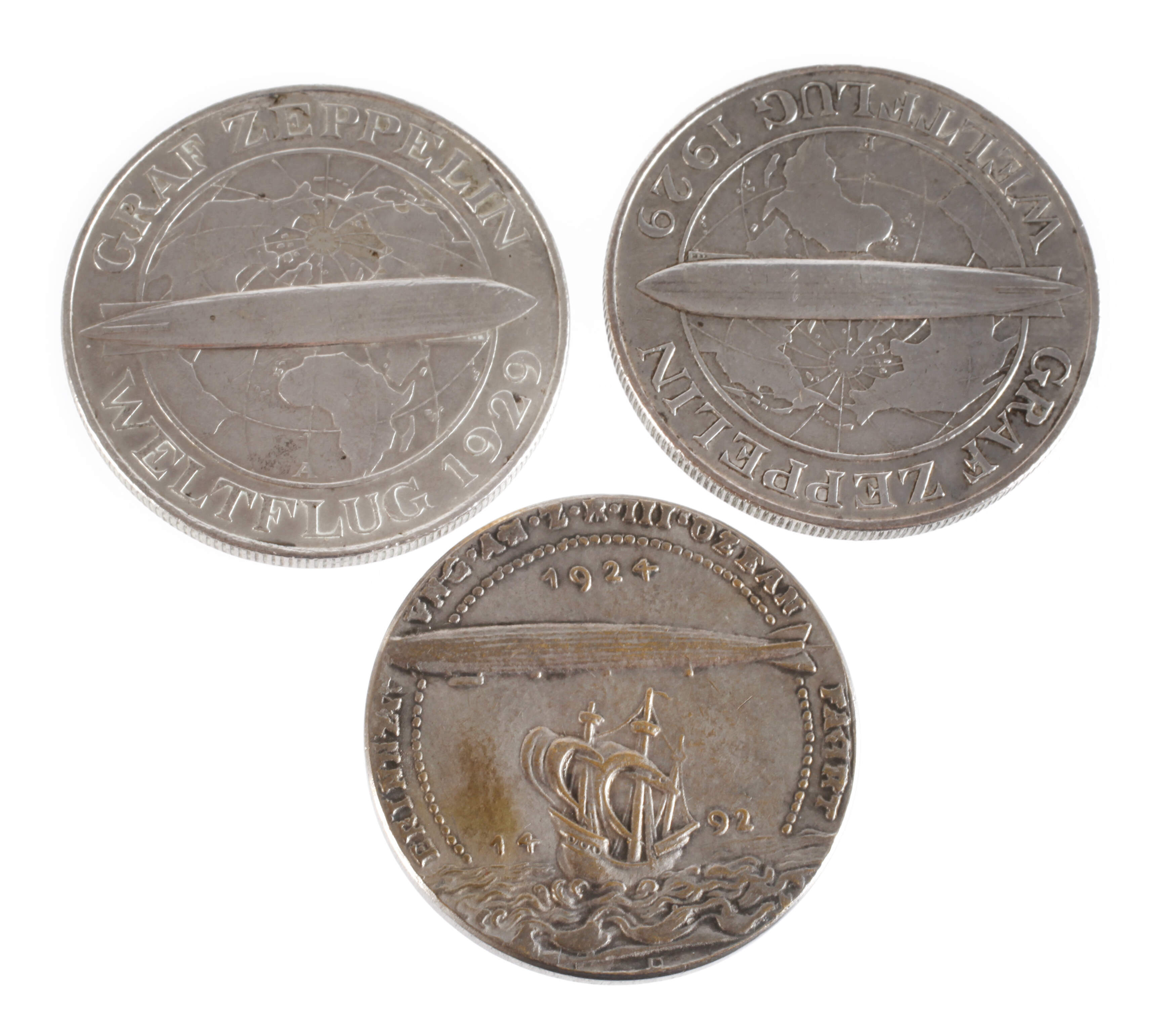 Konvolut Silbermünzen und -medaillen Weimar