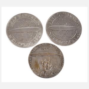 Konvolut Silbermünzen und -medaillen Weimar