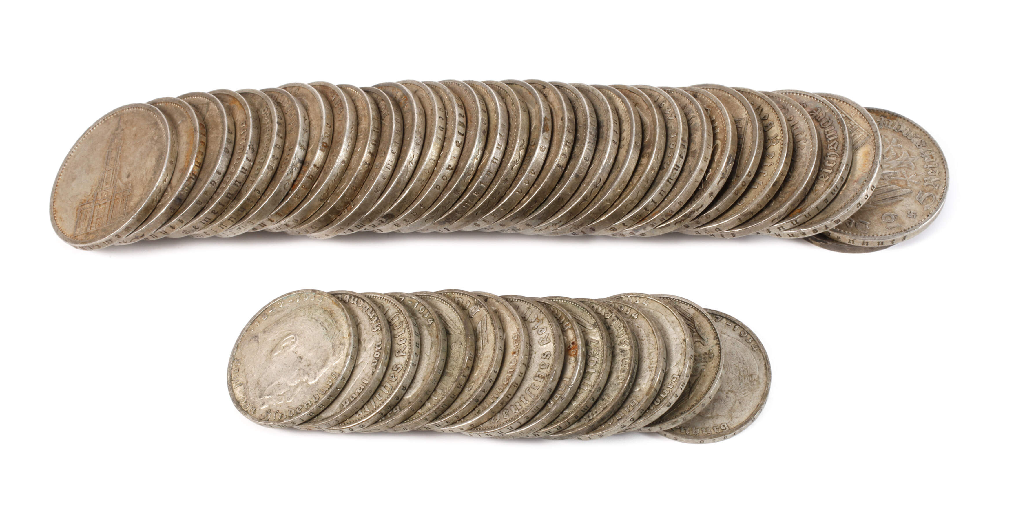 Konvolut Silbermünzen 3. Reich