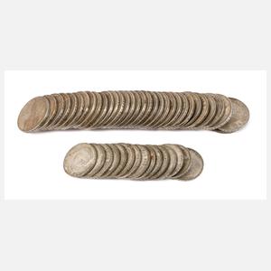 Konvolut Silbermünzen 3. Reich