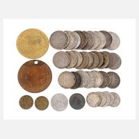 Konvolut Silbermünzen Kaiserreich und 3. Reich111