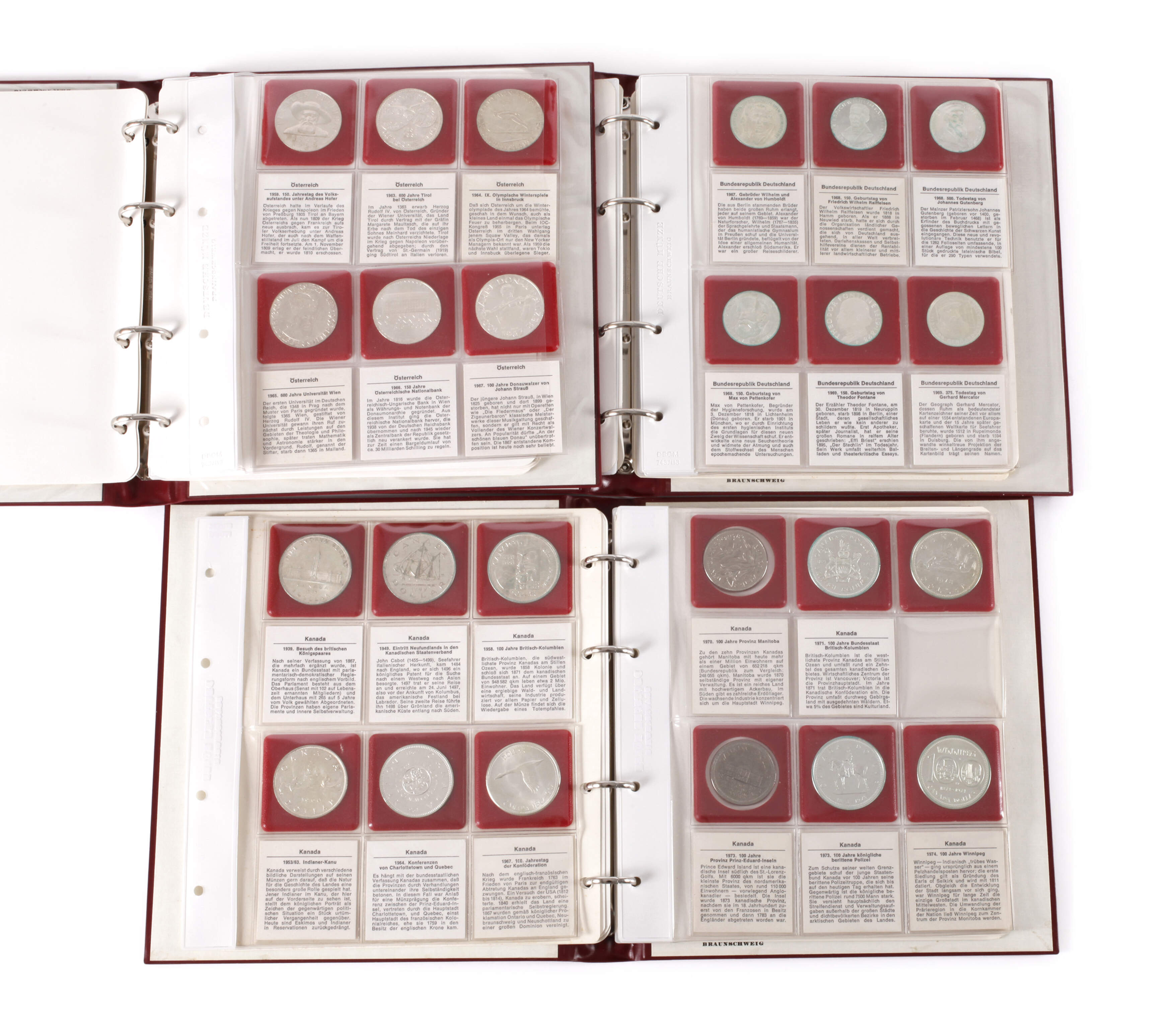 Konvolut Silbermünzen BRD, Kanada und Österreich