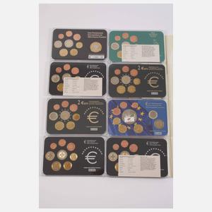 Konvolut Euro Kursmünzsätze und Gedenkmünzen