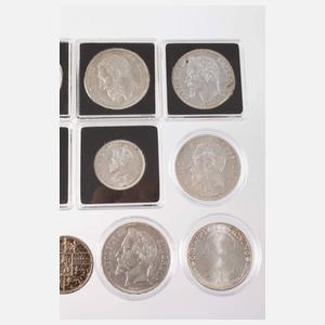 Konvolut Silbermünzen