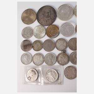 Konvolut Silbermünzen und -medaillen