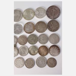 Konvolut Silbermünzen und -medaillen