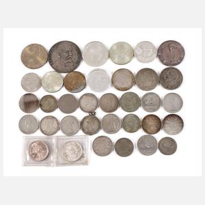 Konvolut Silbermünzen und -medaillen