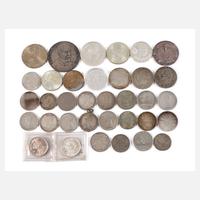 Konvolut Silbermünzen und -medaillen111