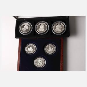 Konvolut Silberunzen und -medaillen