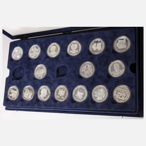 Konvolut Silbermedaillen 50 Jahre Deutschland