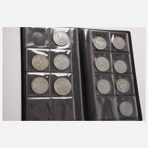 Konvolut Silberunzen, -medaillen und -münzen