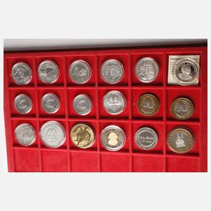 Konvolut Silbermedaillen