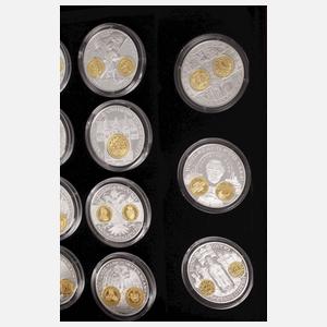 Konvolut Silbermedaillen deutsche Münzgeschichte