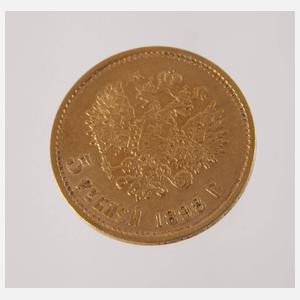 5 Rubel Gold Russland