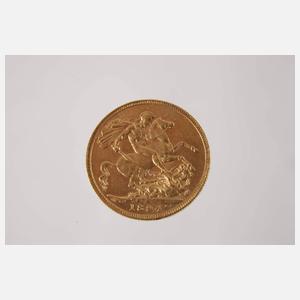 1 Sovereign Gold England