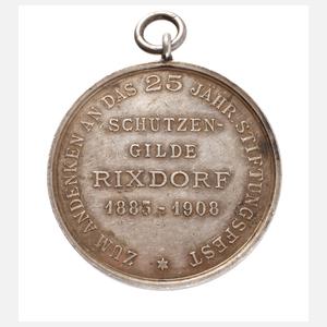 Silbermedaille Schützengilde Rixdorf