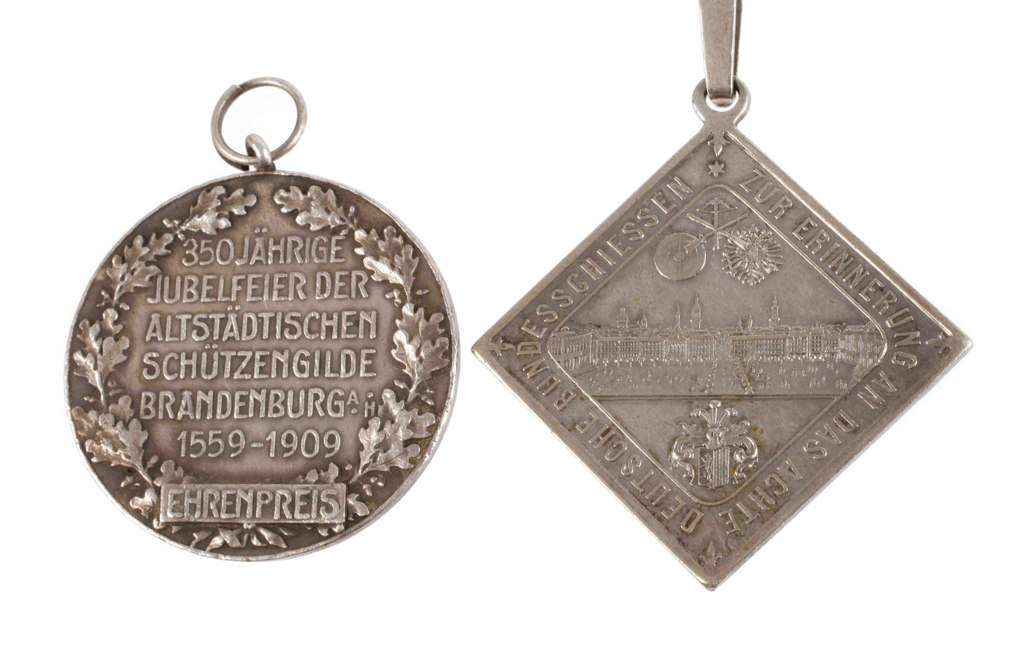 Silberklippe und -medaille Schützengilde