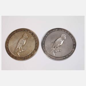 Zwei Silbermedaillen Kanarienzucht