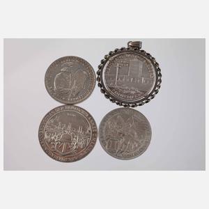 Konvolut Silbermedaillen und -münzen