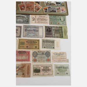 Großes Konvolut alte Geldscheine