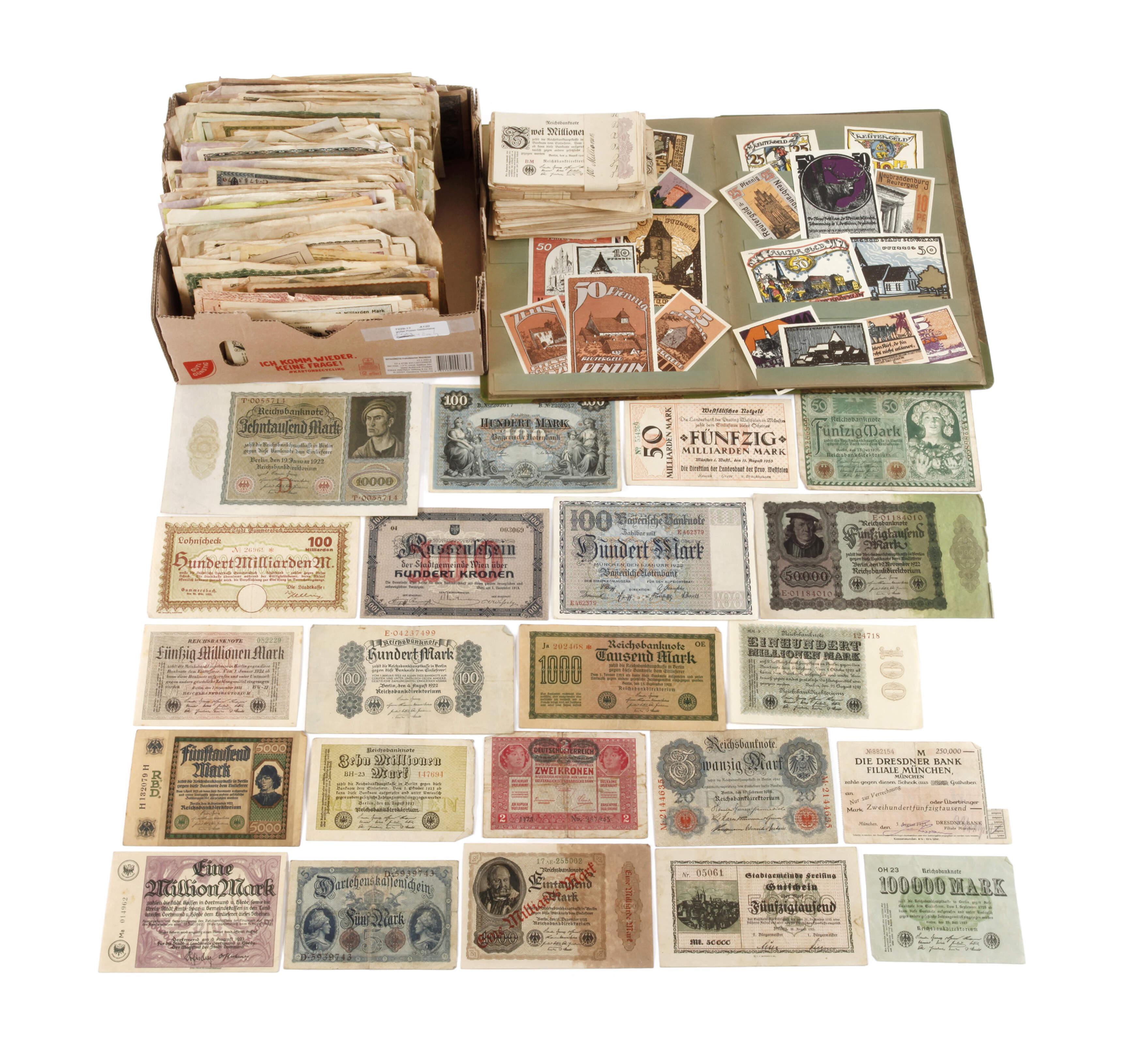 Großes Konvolut alte Geldscheine