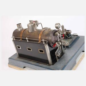 Liegende Märklin Dampfmaschine mit Zubehör
