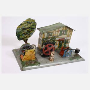 Liegende Märklin Dampfmaschine mit Zubehör