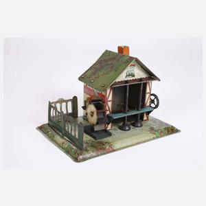 Liegende Märklin Dampfmaschine mit Zubehör