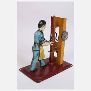 Liegende Märklin Dampfmaschine mit Zubehör