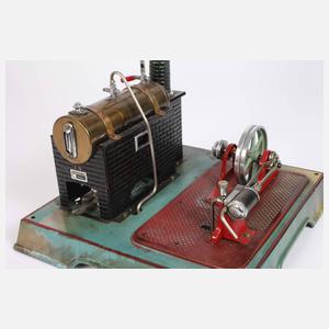 Liegende Märklin Dampfmaschine mit Zubehör