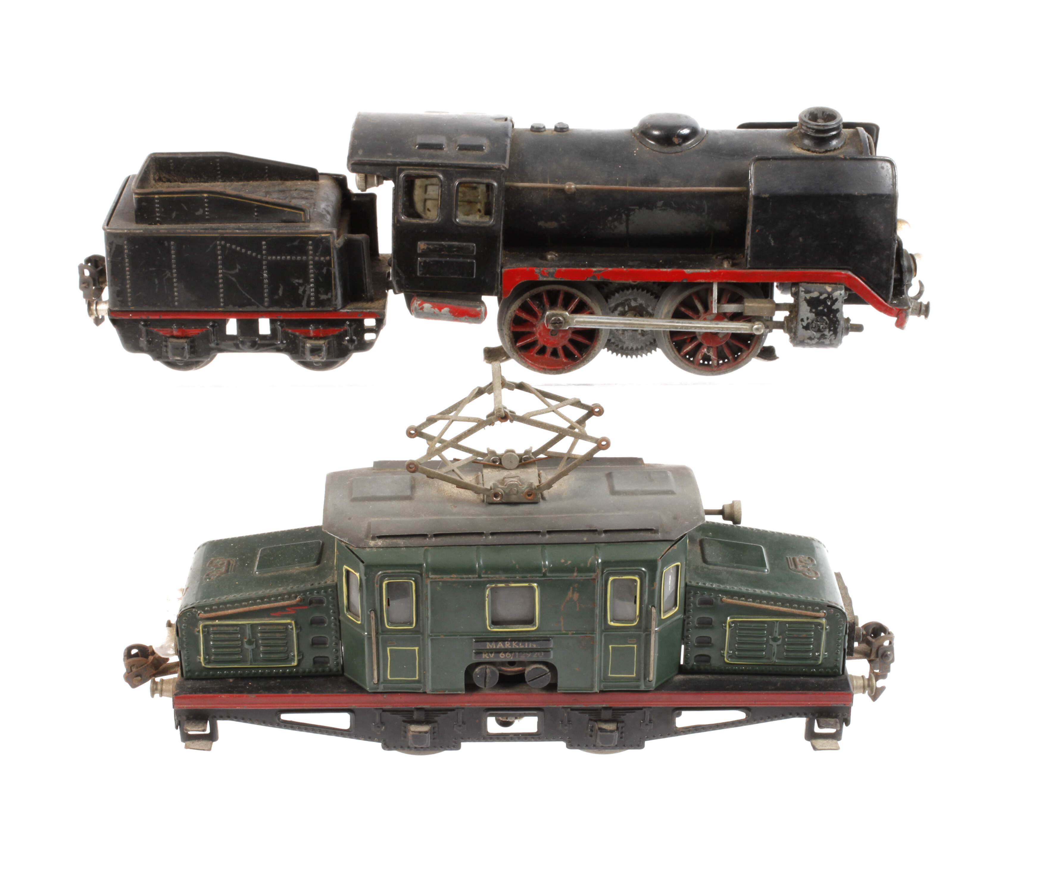 Märklin Schlepptenderlok und E-Lok