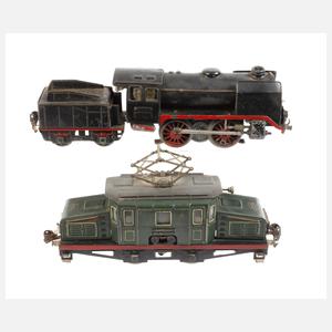 Märklin Schlepptenderlok und E-Lok
