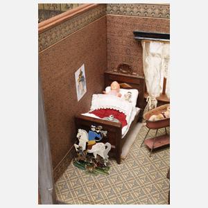 Puppenstube mit Zubehör