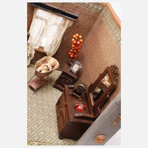 Puppenstube mit Zubehör