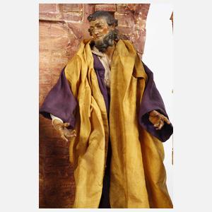 Neapolitanische Krippenfiguren und Ruinenkrippe